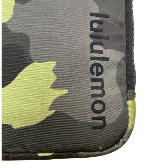 Lululemon Unisex Green/Black Camouflage Adjustable Strap Compact Crossbody Bag - Picture 5 of 13